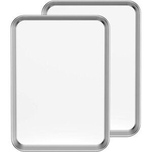 Baking Sheet Set of 2, Bastwe 18 inch Commercial Grade Stainless Steel Baking